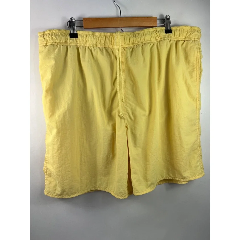 Islander‎ Swim Trunks Men's Sz XL Yellow Drawstring Pockets